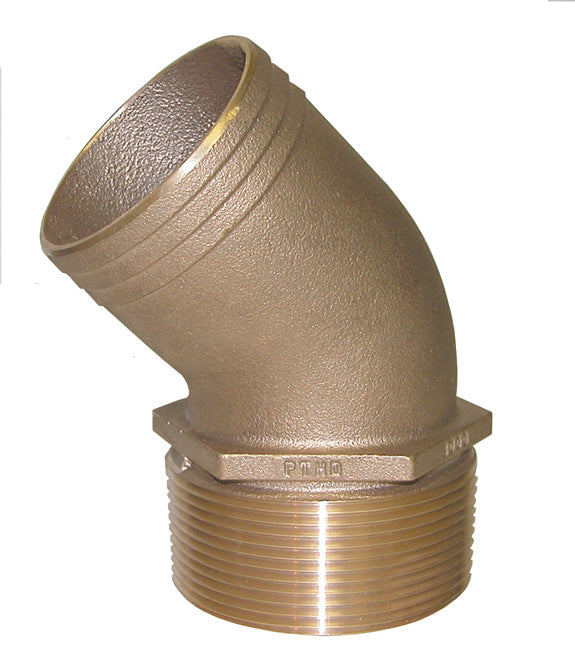 1-1/4"" NPTx1-1/4"" BARB, 45-D