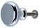 1in OD CHROME BRASS KNOB