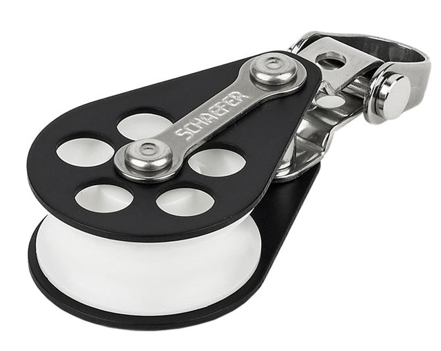 Block, Single Alum. w/Front Si