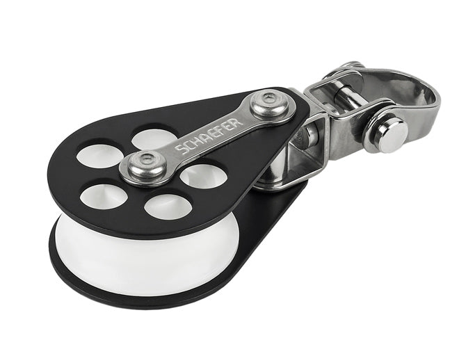 Block, Single Alum. w/Swivel S