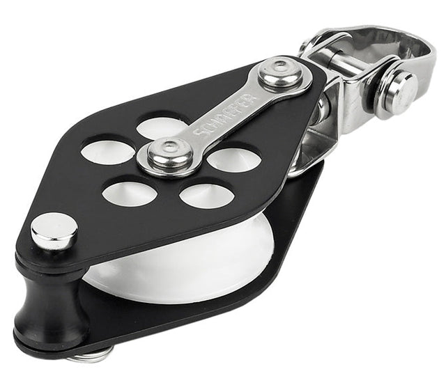 Block, Single Alum. w/Swivel S