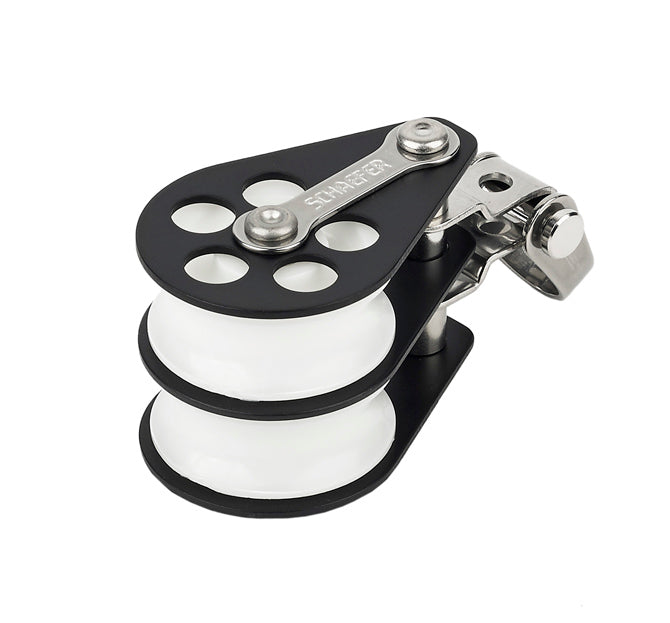 Block, Double Alum. w/Front Si