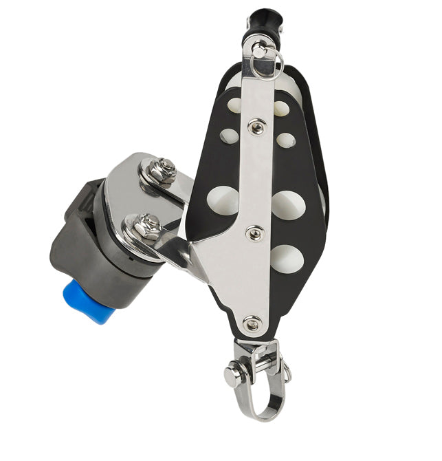 Block, Alum. Fiddle w/Swivel S