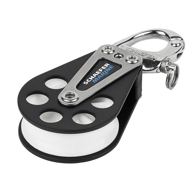 Block, Single Alum. w/Snap Sha