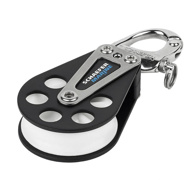 Block, Single Alum. w/Snap Sha