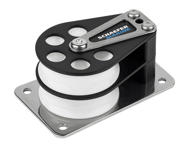 Schaefer Block, Series 5 Flat Base Double Alum. Cheek