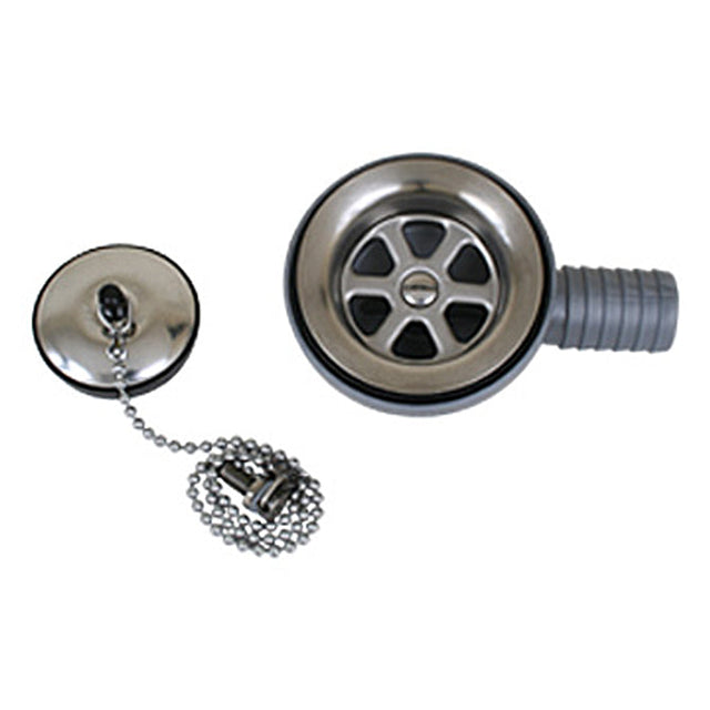 Flush mount drain 1"" hose bar