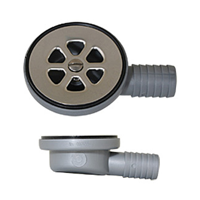 Shower drain, flush mnt with1"