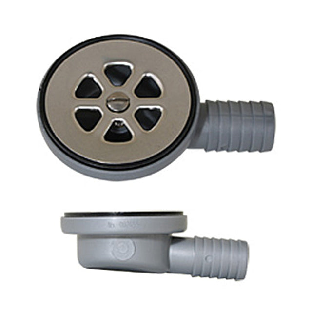 Shower drain, flush mnt with1"