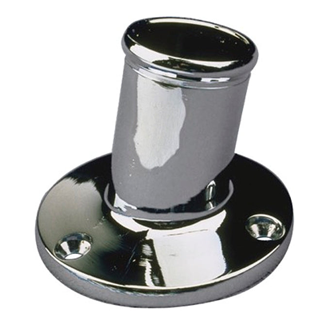 FLAGPOLE SOCKET CHROME 3/4
