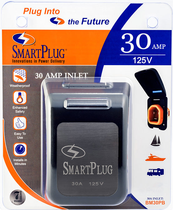 30 AMP NON METALIC INLET BLK