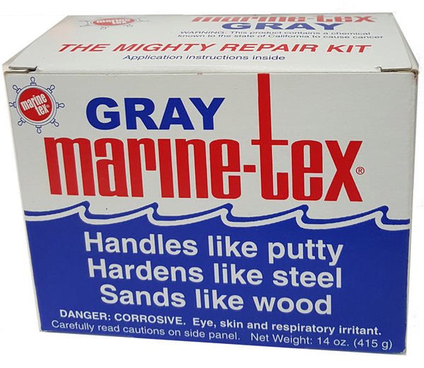 Travaco Marine Tex Epoxy Putty Gray 14 oz.