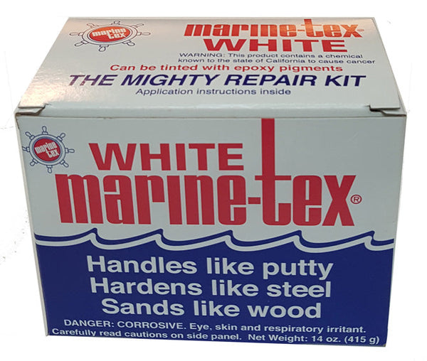 Travaco Marine Tex Epoxy Putty White 14 oz.
