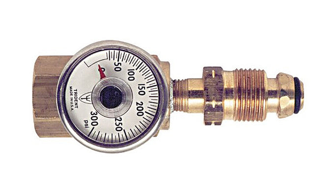 LEAK TEST ADAPTER W/GAUGE LPG