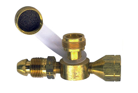 TEE CONNECTOR WITH HOSE GRILL