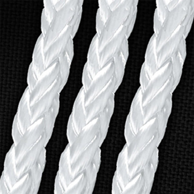 9/16" 8 PLAIT WHITE (600)