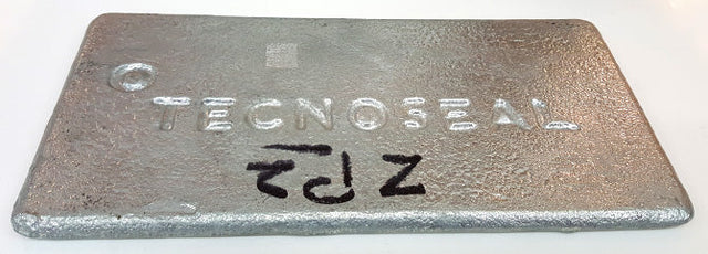 ZP2 ZINC  6 X 12in. X 1/2 THK